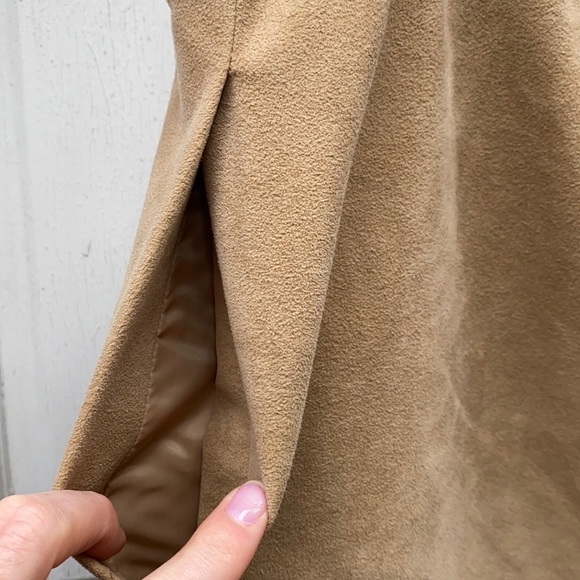 VTG 1960s Abe Schrader for Saks Fifth Avenue Tan Suede Skirt Suit Set Sz 8 - Picture 11 of 12